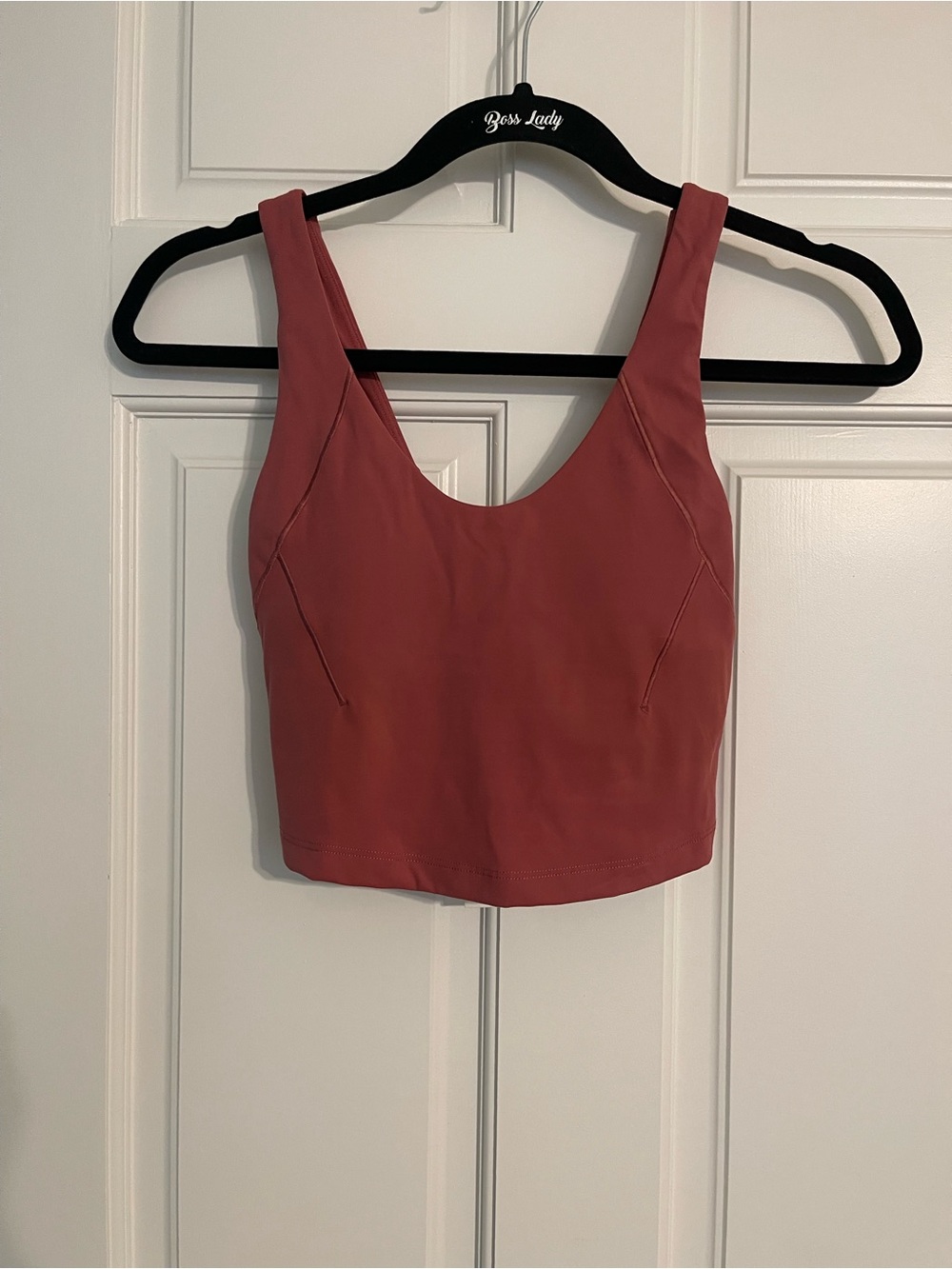 CALIA by Carrie Underwood Rose-Tone Cropped Scoop Sports Bra